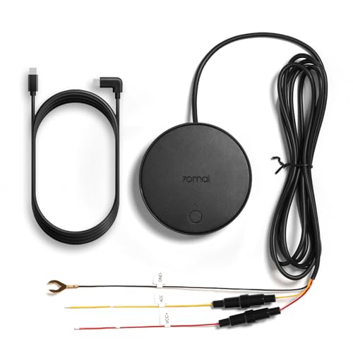 70mai 4G Hardwire Kit UP04 für 70mai Dash Cam 4K Omni, A810, A510, Omni X200, 4G LTE-Modul mit 24 Stunden Smart Park Überwachung, Echtzeitig Überwachung, Sofortige App Warnung, GPS-Auto-Ortungsgerät