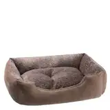 PETSTUFF Hundebett Kissen herausnehmbar waschbar Farb- und Größenwahl, braun, S