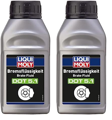 LIQUI MOLY Bremsflüssigkeit DOT 5.1 | 500 ml | Bremsflüssigkeit | Art.-Nr.: 21161, farblos (Packung mit 2)