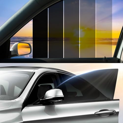 Vepagoo Tönungsfolie Auto, Scheibentönungsfolie Auto, 15% VLT - Länge: 305CM, Breite: 50CM, blockiert UV-/IR-Strahlen, Hitze und Blendung - Kratzfeste Autofensterfolie Heat & Glare
