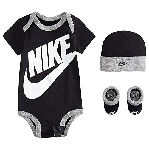 Nike Bambino Completo Logo Frontale Nero Mod. LN0073 6 M