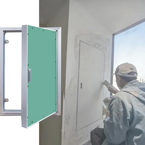 HDYZJQ Revisionstür Revisionsklappe Metall-Revisionsklappe Für Trockenbau, Lackierbare Inspektionsluke Aus Aluminium Mit Griff Für Elektro-/ Sanitär-/ Brandschutzinspektionen(12x36in/30.5x91.4cm)