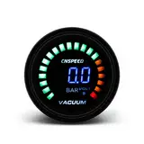 Racing Vacuum Gauge 2 Zoll 52mm Leds Digitales Auto-Vakuum-Messgerät