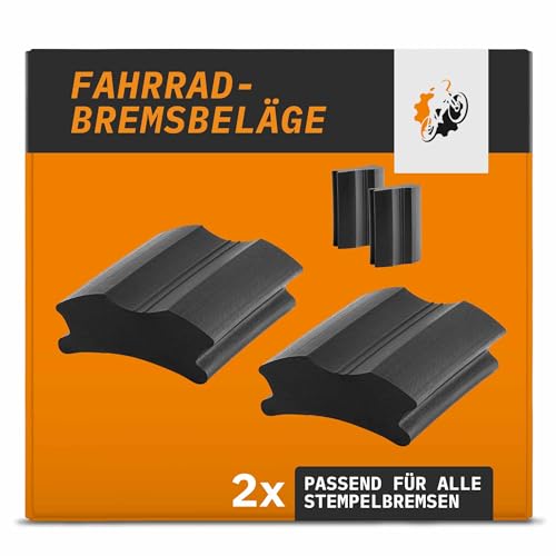 OTRADO® Bremsgummi 2 Stück passend für Stempelbremse für Kabel und NSU-Bremsen sowie Reifendruckbremsen Hebelstossbremsen und Gestängebremsen