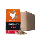 HEIZFUXX Holzpellets Red 6mm 15kg Sack 1 Paket Pellets Hartholzpellets Heizpellets Für Pelletofen Kaminpellets Ofenpellets Brennholz Pellet Säcke Sackware En Plus A1 Paligo