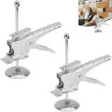 Alriedy 2 Stück Möbel Heber Für Viking Arm, Bis Zu 300KG,Hand Lifting Jack Tool, Deckenstütze Montagestütze, Wandfliesen Furniture Lifter, Höhenverstellbar Für Türen, Möbel, Gipskartonplatten