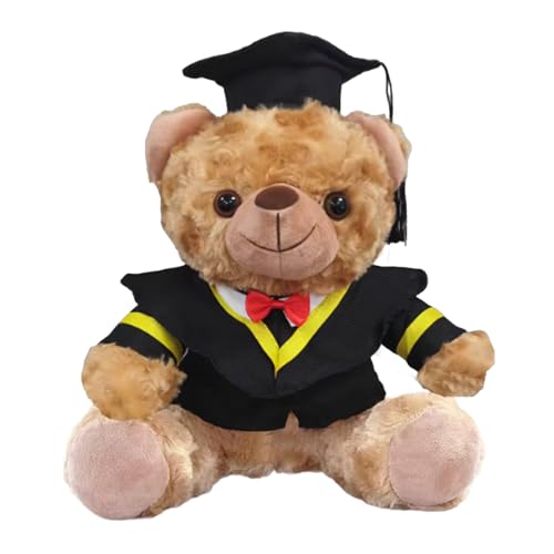 Wlikmjg Abschluss Bär, Class Of 2025 Kuscheltier Geschenk, Bär Plüsch Mit Lichterkette Für Studenten Und Schüler Abschlussklasse 2025