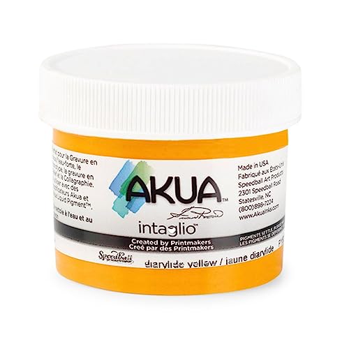 Akua Intaglio Ink 2 Oz Dairylide Yellow by AKUA