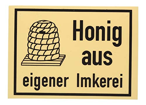 Germerott Bienentechnik Werbeschild Honig aus eigener Imkerei Größe 20 x 15 cm