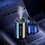 2025 Auto Lufterfrischer mit 50ml Parfüms (Cologne), Auto Elektrischer Duft, Ultraschall-Zerstäuber, Intelligente 3 Modi, Auto EIN-/Ausschalten, Eingebauter Akku, Aroma Diffusor Hält 5 Monate BJ-579