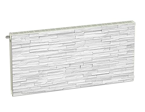 Magnet Heizkörperverkleidung Heizkörperabdeckung Weiss Ziegel 120x60 cm Heizung Abdeckung Verkleidung Magnetische Abdeckmatte Kühlschrank aus Einem Flexiblen Magneten Digitaler Aufdruck