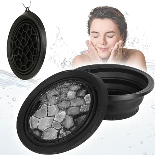 Face Ice Bath Bowl, Foldable Silicone WashBasin, Schnell Kühlung Faltbare Gesicht Eiswanne, Eis Gesichtsfaltwaschbecken, Quick Cooling Wash Basin, für Schwellungserleichterung, lindern Haut