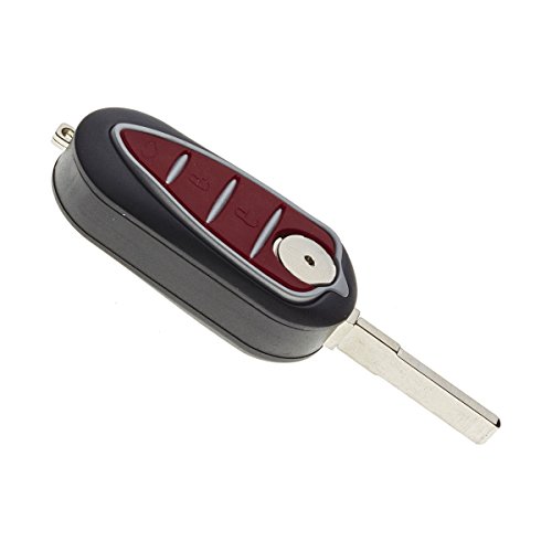 Jongo® - Ersatz Schlüsselgehäuse mit Rohling Kompatibel mit Alfa Romeo Mito Giulietta GTA 159 Brera | 3 Tasten Fernbedienung | Spezialist seit 2011