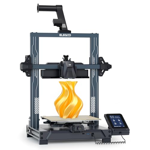 ELEGOO Neptune 4 Pro 3D Drucker, 500mm/s Hochgeschwindigkeitsdruck, FDM 3D Printer mit Automatische Nivellierung, Segmentierte Heizbett und Ganzmetall-Führungsschienen, 225x225x265mm³ Druckgröße