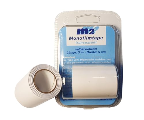 M2 Monofilmtape, selbstklebend, 300 cm x 5 cm zur sauberen und dauerhaften Reparatur von Monofilmsegeln und Segelfenstern.
