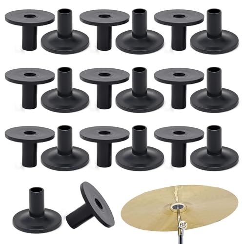 Beckenständer-Hülsen Beckenhülsen 20 Stück Trommelbeckenhülsen Beckenhüllen Kunststoff-Beckenhüllen Trommelbeckenständer Beckenständerhülsen für Shelf Drum Kit