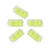 5 Stücke Platz Mini Wasserwaage, Mini Bubble Level, 15 * 15 * 40MM Präzisions-Wasserwaage, Bubble Small Level, Spirit Level Bubbles für Camping, Wohnwagen, Wohnmobil, Kamera-Ausrüstung