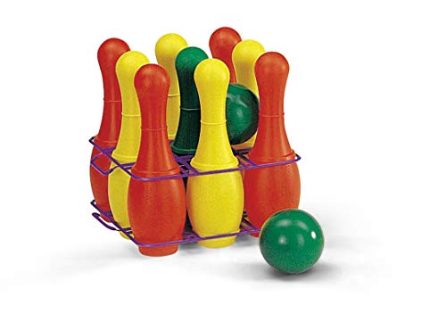 Rolly Toys Kegelspiel (9 teiliges Kegelspiel mit 2 Kugeln, Bowling Spiel, Outdoor-Spiel)