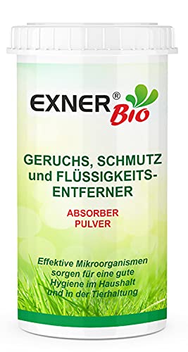 Exner Bio Geruchsentferner & Fleckenentferner - Mit Mikroorganismen gegen Flecken und Gerüche - für Haustiere, Haushalt und Ihr Auto, 100% natürlich & schonend - 250 g, Granulat