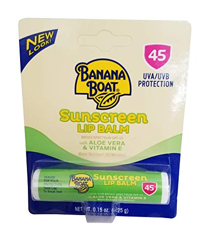 Banana Boat Aloe Vera with Vitamin E Sunscreen Lip Balm SPF 45