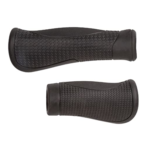 Manovella Fahrradgriffe ergonomisch 130/95 mm – für Drehgriff-Schaltung – rutschfest & stoßdämpfend – Lenkergriffe aus Gummi – 22 mm Innendurchmesser – montagefreundlich – Paar Griffe