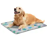Hundekühlmatte, Haustierkühlkissenbett - faltbare kratzfeste Schlafmatte Bett Haustier Vorräte für Innen- und Außensofa -Kiste Hunde Katzen, hält die Matte sicher an Ort und Stelle, unabhängig davon