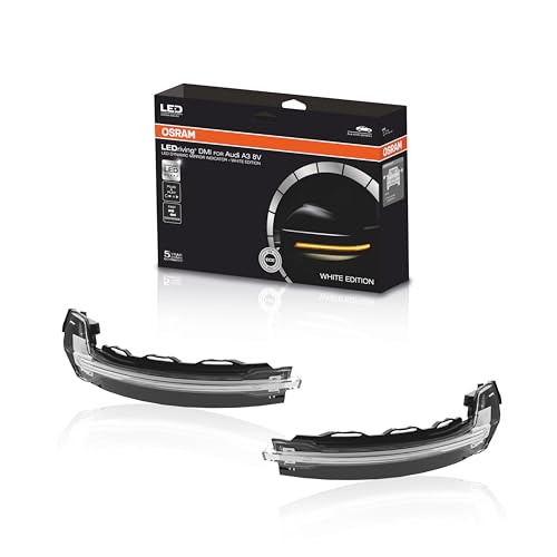 Osram LEDDMI 8V0 WT S LEDriving dynamischer LED Spiegelblinker - White Edition, Set of 2