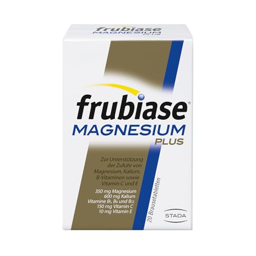 frubiase SPORT MAGNESIUM PLUS - Sportgetränk mit hochdosiertem Magnesium, Elektrolyte, Vitamine - Unterstützt den Energiestoffwechsel, die Muskelfunktion & Regeneration - 20 Brausetabletten