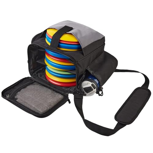 Disc -Golf -Tasche, Discgolf -Rucksack mit großer Kapazität und Mehreren Aufbewahrungstaschen, Leichtgewicht und Rucksack für Anfänger und Pro -Spieler