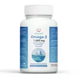 Fischöl Omega 3 60 Kapseln 1000mg Das Beste aus dem Meer in einer Kapsel.Omega-3-Fettsäuren Eicosapentaensäure (EPA) ALA (DHA) Premium-Qualität Hochdosierte Omega-3-Fettsäuren