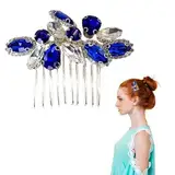 Braut Hochzeit Haarkamm Kristall Haarschmuck, Braut Haarkämme Silber Braut Haarteile Kristall Kopfschmuck Hochzeit Haarschmuck für Frauen und Mädchen (Silber), C