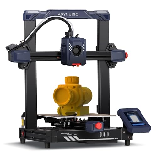 Anycubic Kobra 2 Pro 3D-Drucker, 500mm/s Hochgeschwindigkeits-3D Printer, 10X Schneller mit LeviQ 2.0 Auto Leveling Smart Z-Offset, Neue Struktur mit Hoher Rechenleistung, Druckgröße 220*220*250mm