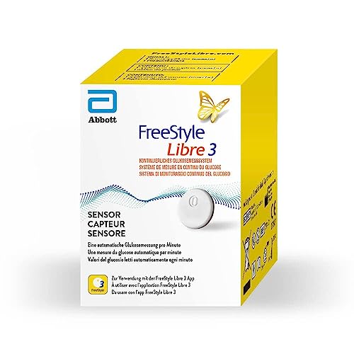 Freestyle Libre 3 Sensor 1 Stück Blutzucker Messgerät bloodsugar free style diabetes