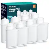 ARETHONE Wasserfilter für Siemens EQ Series, EQ3/EQ6/EQ9, EQ500, S700, Wasserfilter Kaffeevollautomat für Bosch Vero, TZ70003/TCZ7003/467873, Siemens 3200, Neff C77V60 Series (8 Stück (1er Pack))