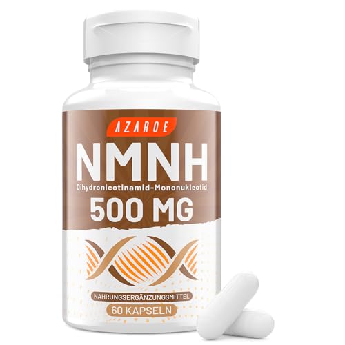 AZAROE NAD-Kapseln Alternative 500mg – 60 Veggie-Kapseln – Hochdosiertes Vorstufenpräparat (60 stück (1er Pack))