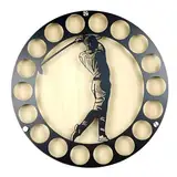 Golfball-Vitrine, Golfball-Vitrine, stilvolle Golfball-Halterung, kreative Wandhalterung, rundes Golfball-Display, Golfballregal für Wohnzimmer