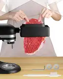 Fleischklopfer-Aufsatz für Kichen aid Standmixer - Edelstahl-Getriebe, Kompatibel mit allen Kichten Aid Modellen, Fleischklopfermaschine, Schwarz