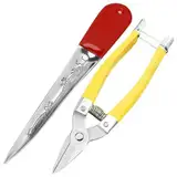 Wicker Reparatur Kit 2PCS Edelstahl -Korbwebs -Kit umfasst das Prezing -Werkzeug und die kleine Schere Wicker Reparaturversorgungen