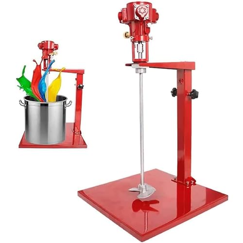 HTONVK Pneumatische Farbmischmaschine, 5 Gal/20 l Luftrührer, Mixer, Rührer, Hebebühne, Farbbeschichtungsmischer, Rührmaschine für Farbbeschichtungsmaterialien, Viskose flüssige Tinte