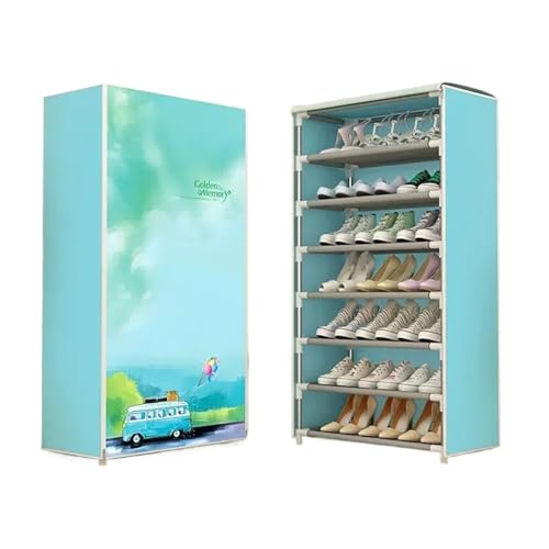XUWEWI Schuhregal Platzsparendes Schuhregal, Eingangsschränke for Wohnzimmer, Moderne Organizer, Schuhe, Schuhregal, Schuhmacher, Schuhregal Mehrstöckiges Schuhregal(Bus 7L)