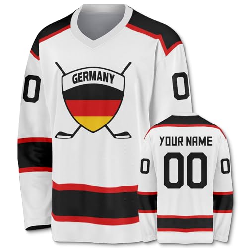 Generic Personalisierte Hockey Trikots Druck- und Färbestickerei Sport Geschenke Personalisierte Namen Nummer für Herren Damen Junge