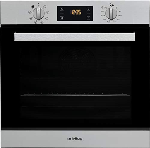 Privileg PBWR6 OH5F IN Einbau-Backofen/ Energieffizienzklasse A/ 71 L/ Hydrolyse-Reinigungsfunktion/ Multifunktions-Umluftbackofen Mit 7 Funktionen/ Edelstahl/ Turn&Go/ Click&Clean