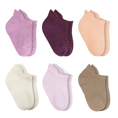 bistyle Baumwolle 6 Paar Baby Socken für Neugeborene Säugling 0-6 Monate bis 3 Jahre | Stopper Socken Nahtlos Socken | Jungen Mädchen Kindersocken (as3, age, 12_months, 24_months, Rosa)