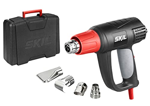 Skil Heißluftpistole 8004 AA (2.000W, LCD Temperatureinstellung, 4 tlg. Zubehörset, mit Koffer)