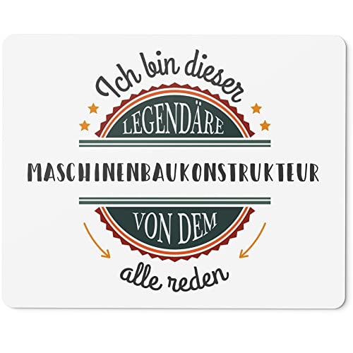 JUNIWORDS Mauspad Mousepad, Ich Bin Dieser legendäre Maschinenbaukonstrukteur, von dem alle reden (5058958)