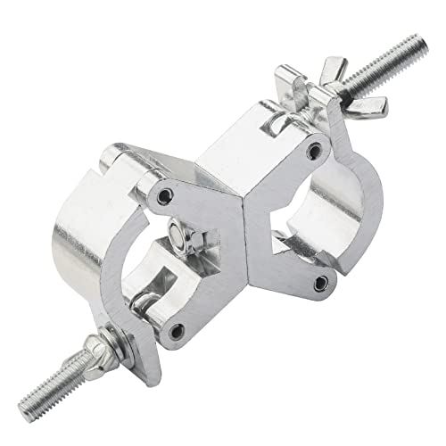 Beleuchtung Truss Swivel Coupler Clamps für Lichter, Beleuchtung O Clamp Dj Light Pole Clamp Schnellspanner Dual Head Truss Clamp, Dual Swivel Tube Clamp zwei Wrap Around Pipe Clamp 30mm-35mm