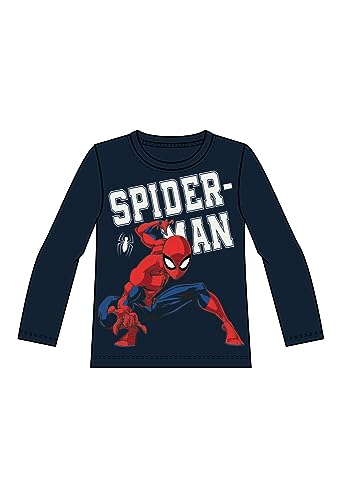 NAME IT Jungen Nmmnaza Spiderman Ls Top Noos Mar, Dark Sapphire, 122-128