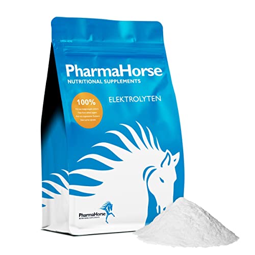 PharmaHorse Elektrolyte | Nervensystem | Muskeln | Human Grade Quality | 100% Ohne Zuckerzusatz | 1000 Gramm