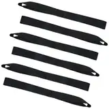 6 Stück Zurrschlaufen, 30×3cm Schwarz Nylon Motorrad Spanngurte Spanngurte Schlaufe Spanngurte Kurz Gurtschlaufen Spanngurt für Sicherheitsanhänger, Fahrräder, Motorräder, Geländefahrzeuge