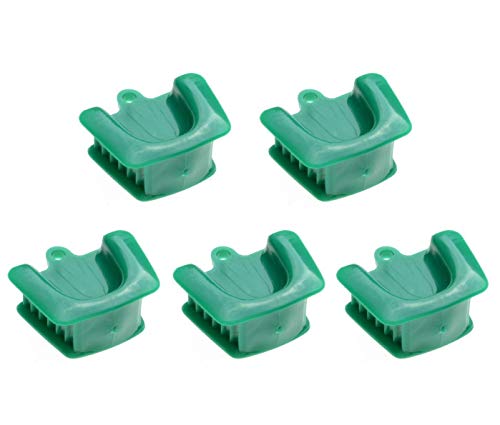 Mike Dental Green Big Size Silikon Mundstütze 121 Grad Celsius autoklavierbar Einweg-Mund-Prop in Pedo-Größe für Zuhause und Klinik (5 Stück/Pack)